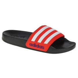 red and white adidas sandals