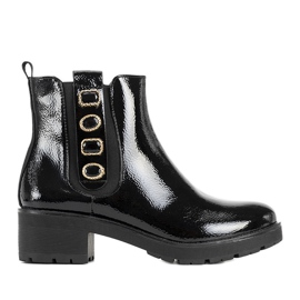 Black patent leather ankle boots from Ripple Black patent leather ankle boots from Ripple