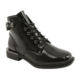 Boots With Chain Sergio Leone BT405 Black