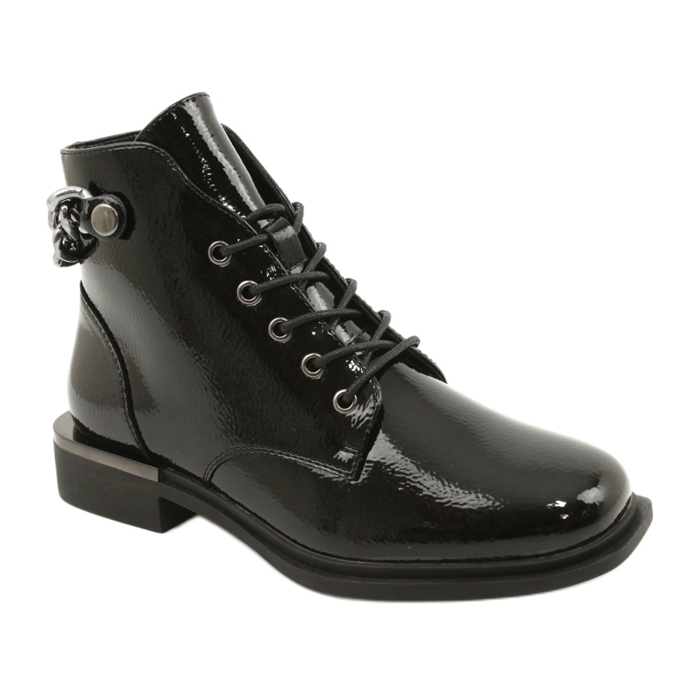 Boots With Chain Sergio Leone BT405 Black