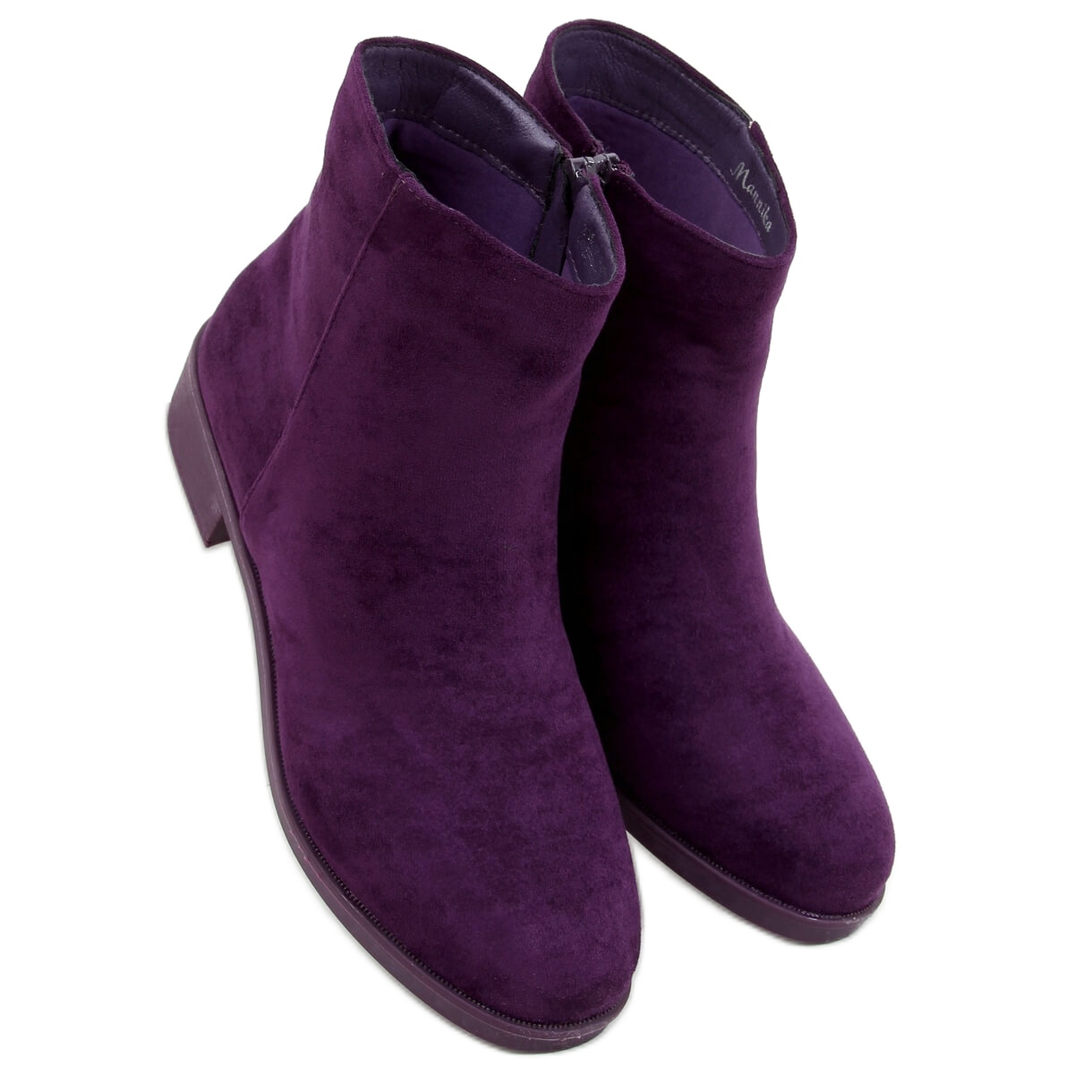 Ladies purple ankle boots sales
