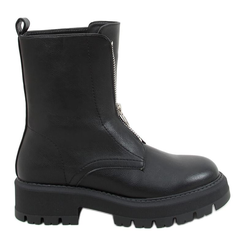 Black military boots YK15 Black