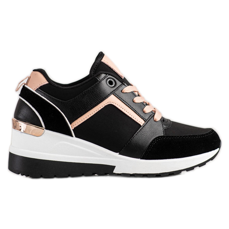 SHELOVET Wedge Sneakers black