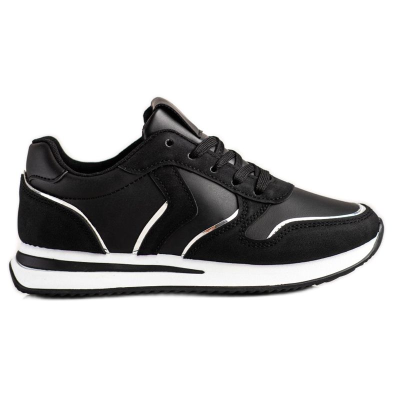 SHELOVET Sport shoes made of eco leather black