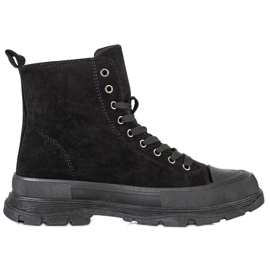 Seastar High Suede Sneakers black