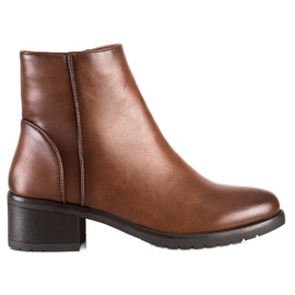 Lovery Casual Eco Leather Boots brown
