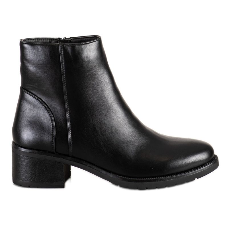 Lovery Casual Eco Leather Boots black Lovery Casual Eco Leather Boots black