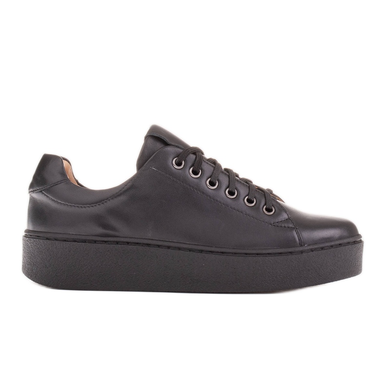 Marco Shoes Sports sneakers with a thick bottom black Marco Shoes Sports sneakers with a thick bottom black