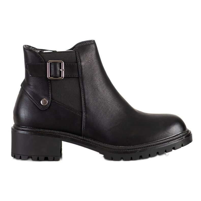Renda Comfortable boots with a buckle black