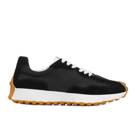 Black sports shoes for men Pacheco sneakers