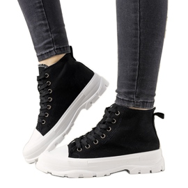Sanabria black women's sneakers