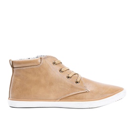 Men's beige sneakers Separan ankle