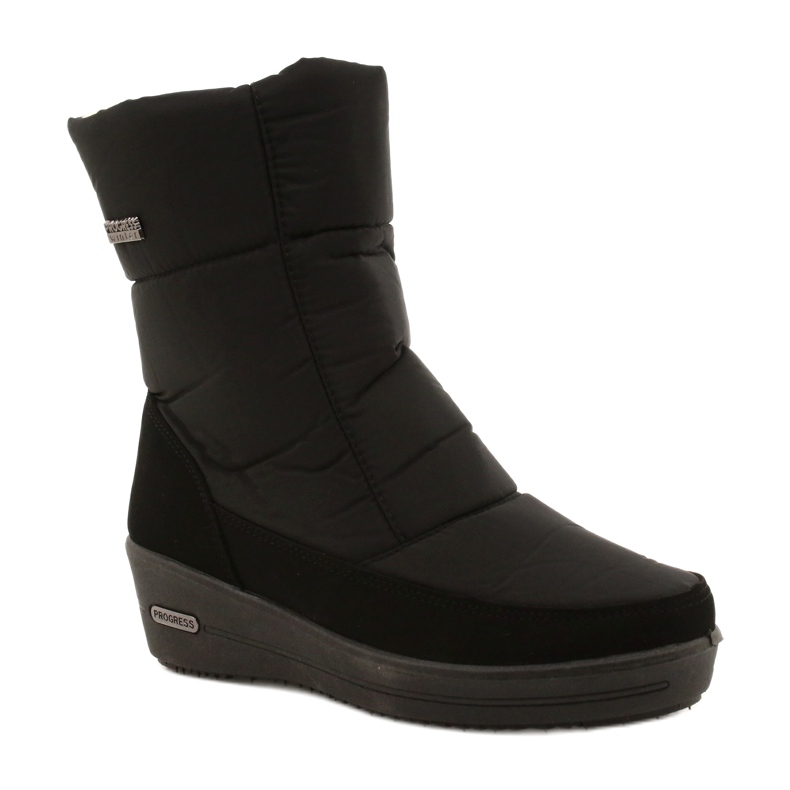 Women's light snow boots on the fur progress progj-22-126 black Women's light snow boots on the fur progress progj-22-126 black