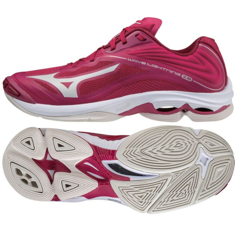 Mizuno Wave Lightning Z6 Low W V1GC200064 volleyball shoes red oranges and reds