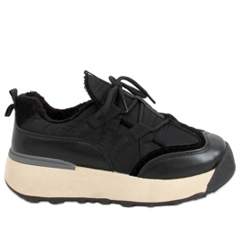 Black insulated sports shoes BL252P Black