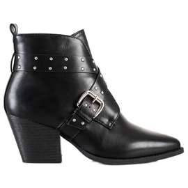 Lucky Shoes Rock boots on the post black Lucky Shoes Rock boots on the post black