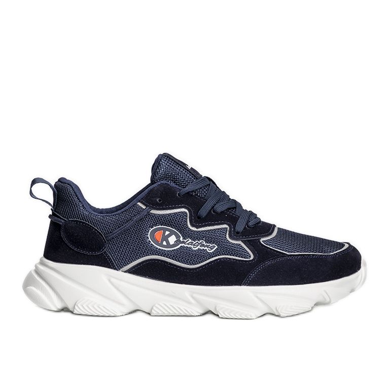 Men's navy blue sports shoes, Jasso sneakers Men's navy blue sports shoes, Jasso sneakers