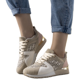 Ladies' beige Galvez sneakers