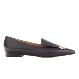 Marco Shoes Ballerinas with a decorative tongue black