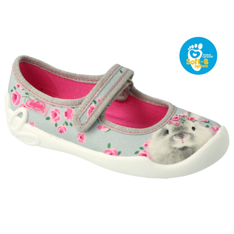 Befado children's shoes 114Y458 pink grey Befado children's shoes 114Y458 pink grey