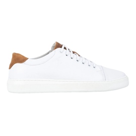 Polbut Men's leather shoes 2109 white