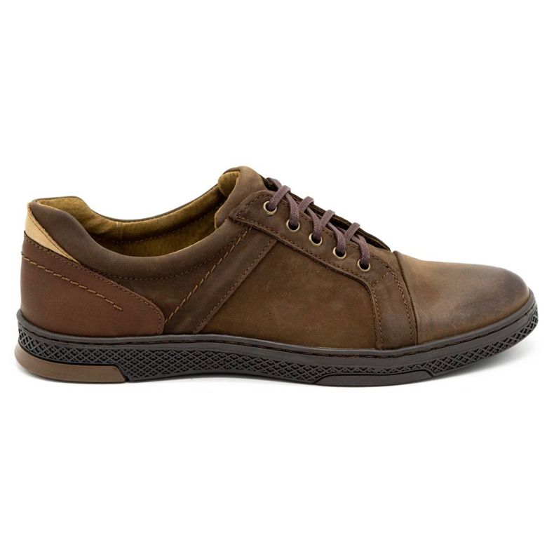 KOMODO Men's leather casual shoes 883LK brown KOMODO Men's leather casual shoes 883LK brown