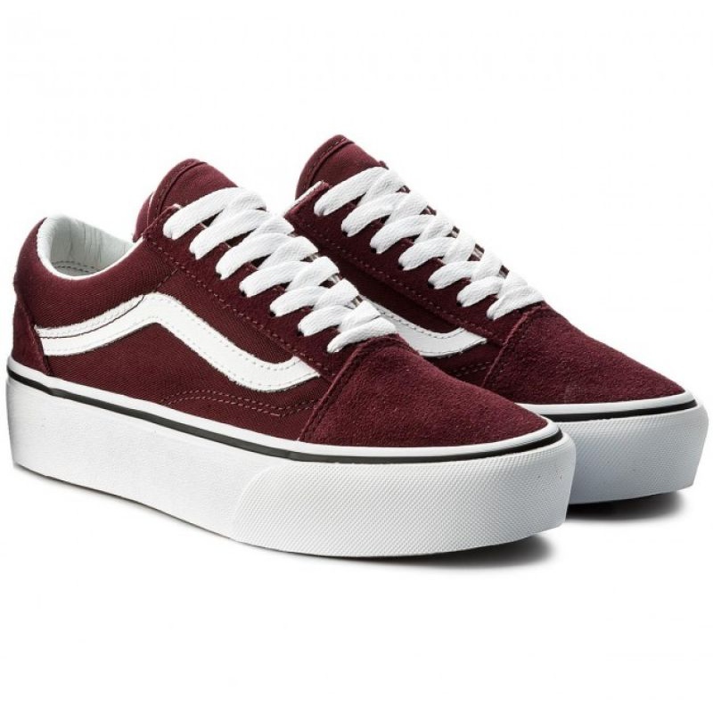Platform red vans hotsell