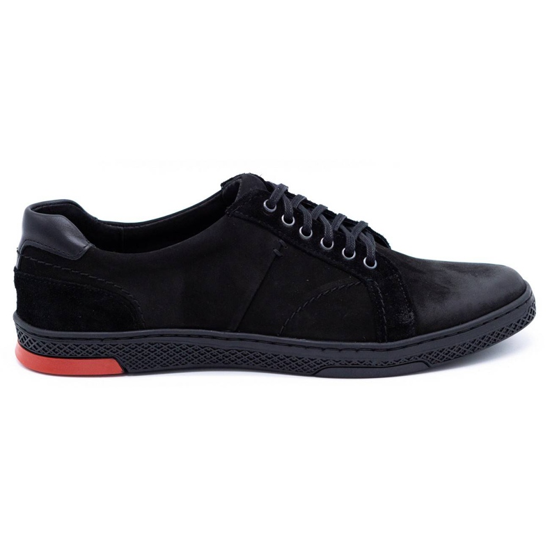 KOMODO Men's leather casual shoes 884K black
