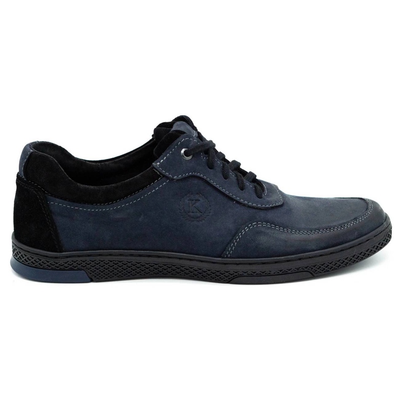 KOMODO Men's leather casual shoes 918K navy blue KOMODO Men's leather casual shoes 918K navy blue