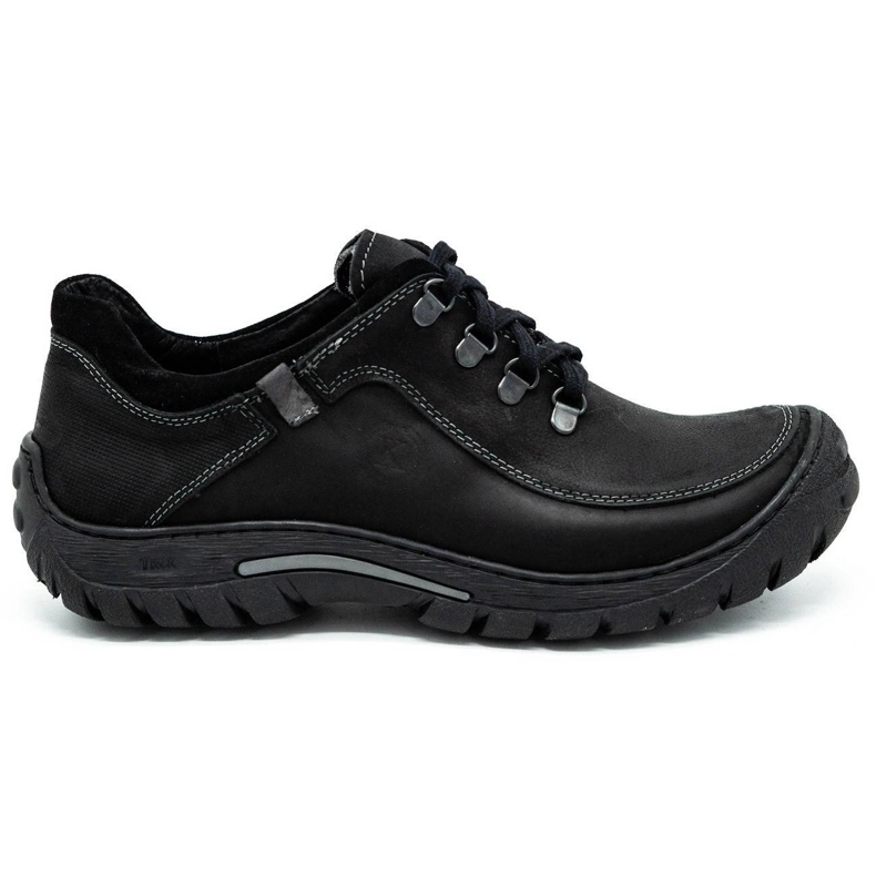 KOMODO Men's trekking shoes leather 917K black