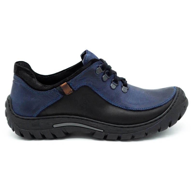 KOMODO Men's trekking shoes leather 917K navy blue