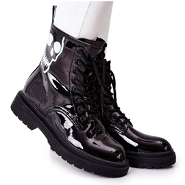 Women's Boots with a skull GOE II2N4047 Black Women's Boots with a skull GOE II2N4047 Black