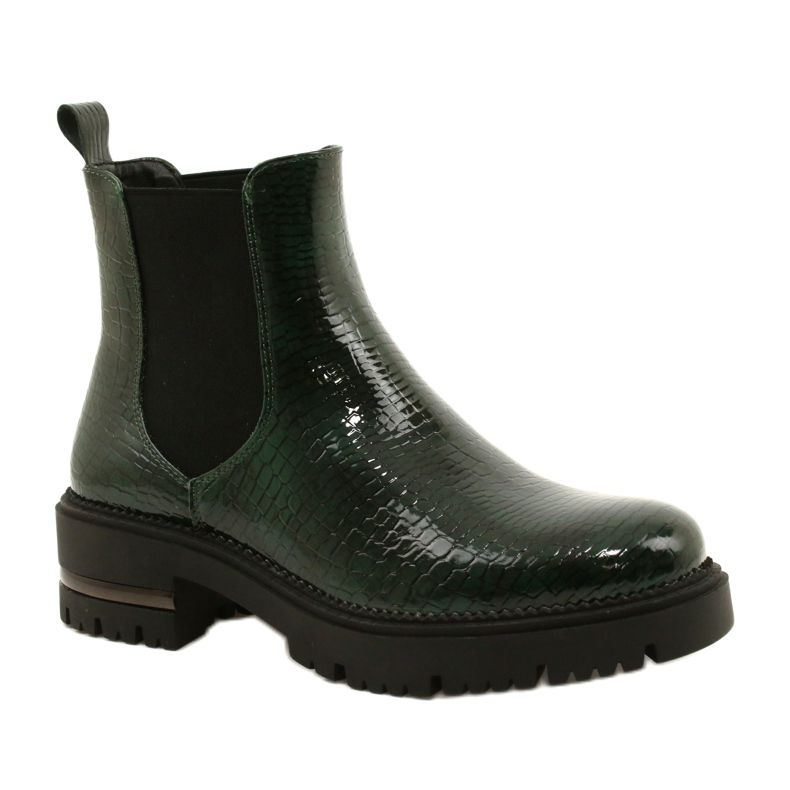 Lacquered Boots Łuska Sergio Leone TR746 Green