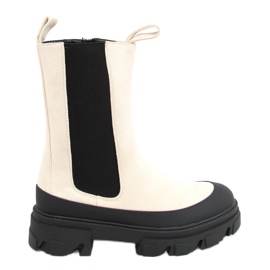 Cream Jodhpur boots RB122P Beige