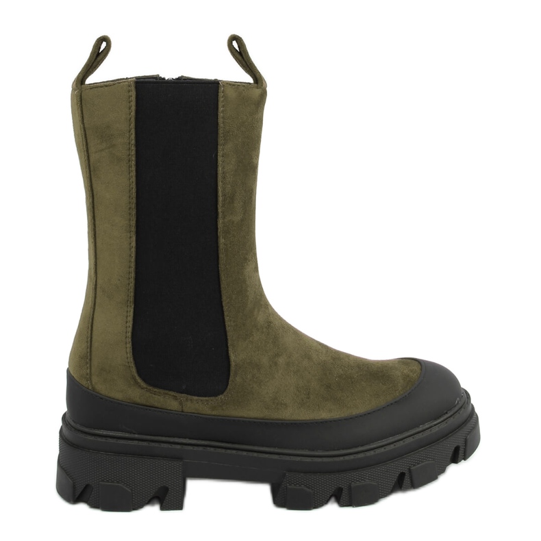 Green high boots Jodhpur boots RB122P Green