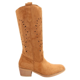 Camel RT89959 Camel openwork boots brown Camel RT89959 Camel openwork boots brown