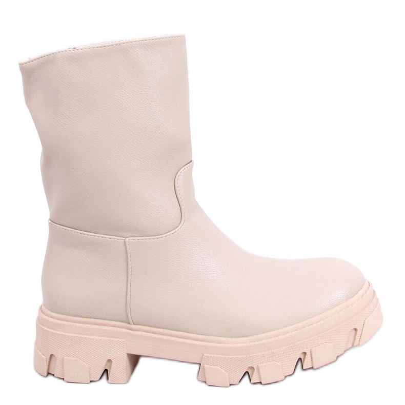 Black boots with a straight upper QT29P BLACK (camel)