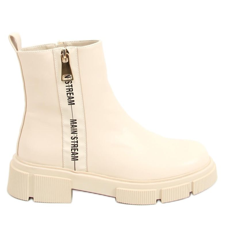 Cream women's boots HB-78 Beige