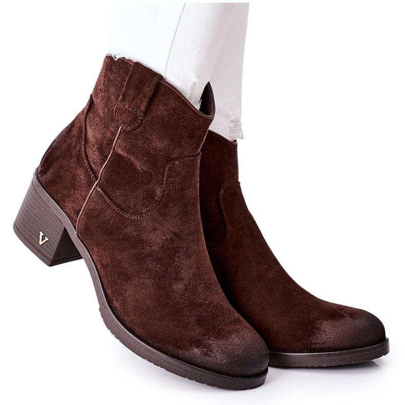Vinceza Women's Brown Suede Warm Boots Hillbrook