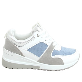 Multicolored AD-353 Blue wedge sports shoes Multicolored AD-353 Blue wedge sports shoes