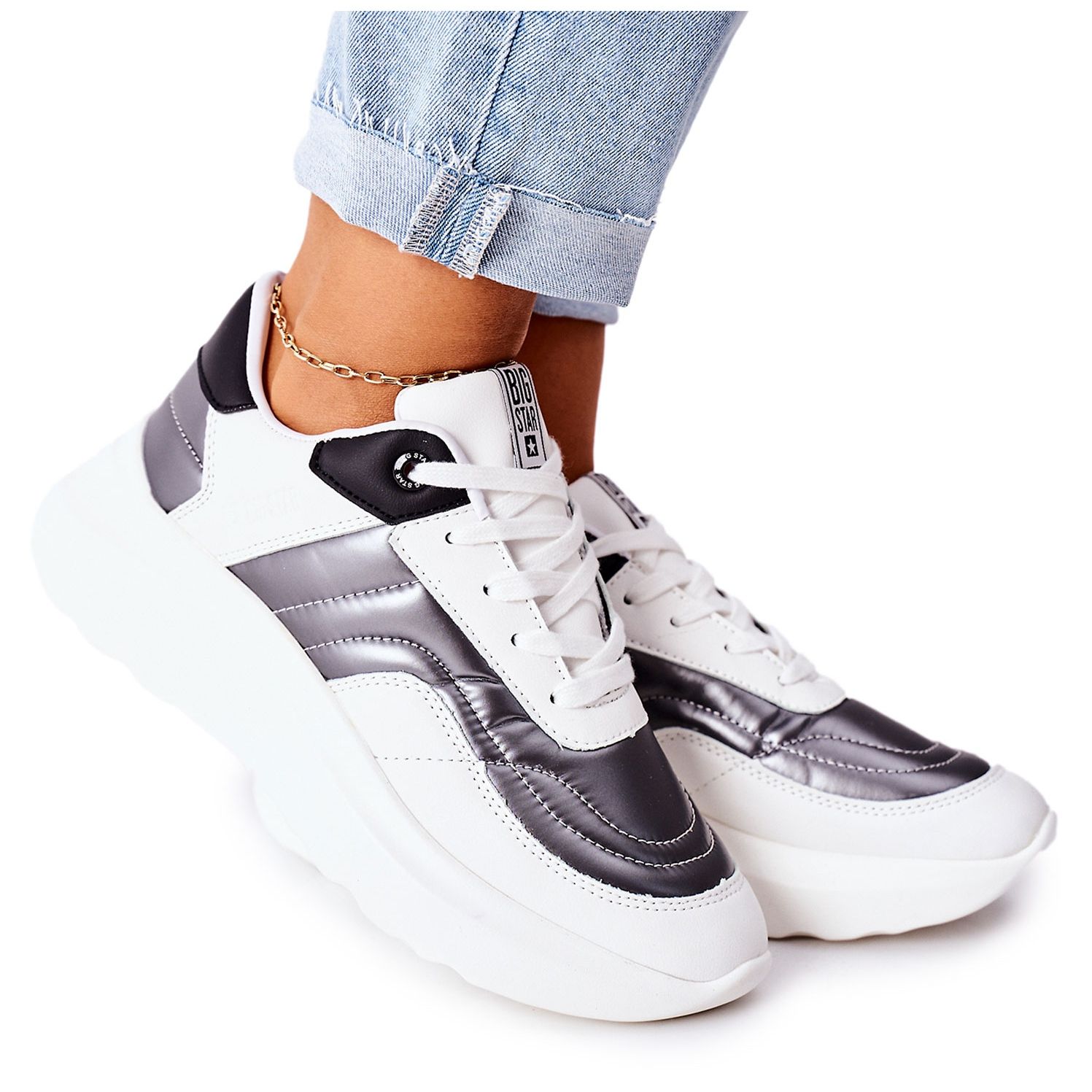 White sneakers hotsell memory foam