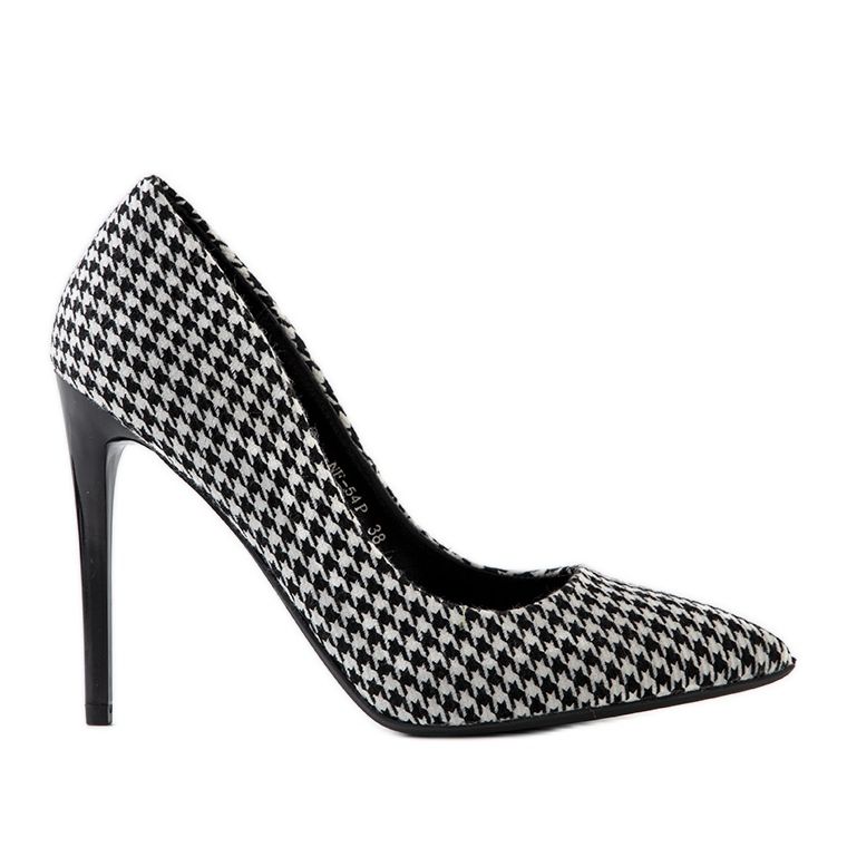 Kruse black and white stilettos for women