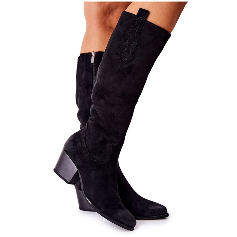 Vinceza Women's Boots On High Heel Black Sillogue