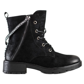 Boots with a decorative Vinceza belt black Boots with a decorative Vinceza belt black