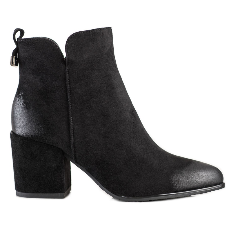 Suede high-heeled boots from VINCEZA black