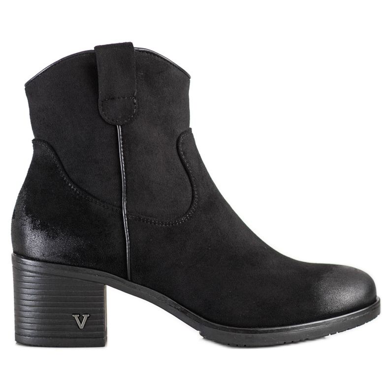 Comfortable Vinceza suede boots black