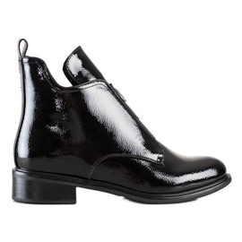 Filippo Stylish lacquered boots black Filippo Stylish lacquered boots black