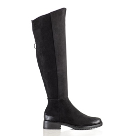 Casual suede VINCEZA boots black Casual suede VINCEZA boots black