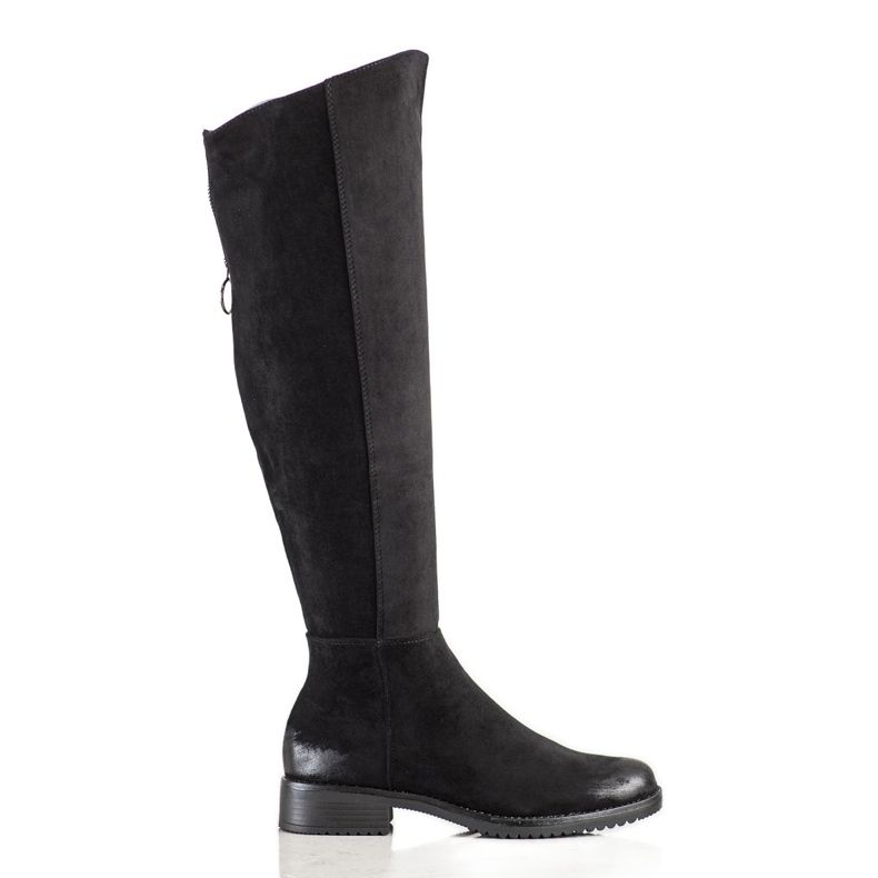 Casual suede VINCEZA boots black