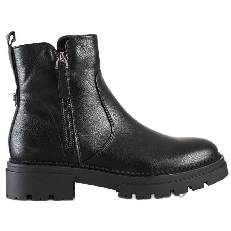 Evento Comfortable boots with a zipper black